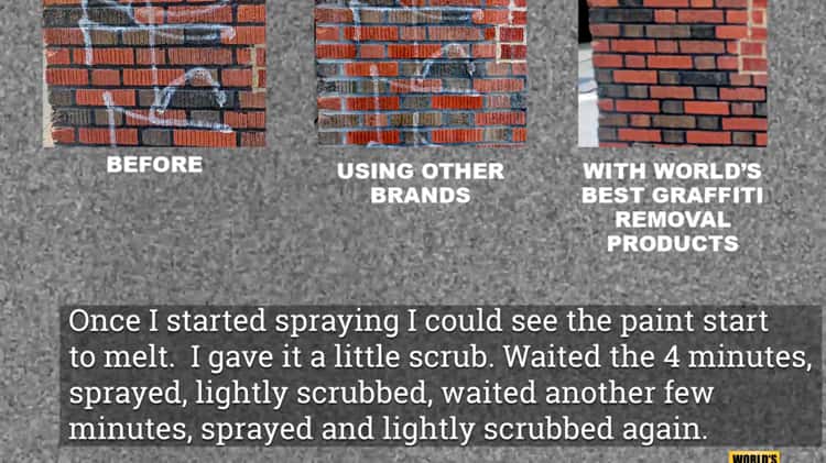 BARE BRICK' STONE AND MASONRY GRAFFITI REMOVER