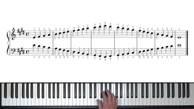 I-play ang E Major Scale sa PianoI-play ang E Major Scale sa Piano  