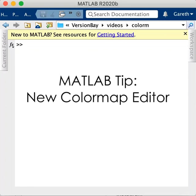 MATLAB R2020b Tip: New colormap editor