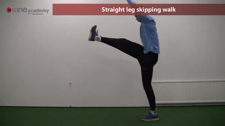Straight leg skipping walk on Vimeo
