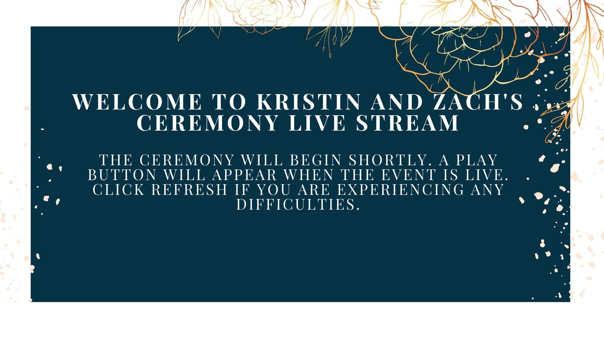 Kristin and Zach's Wedding October 25th, 2020 on Vimeo