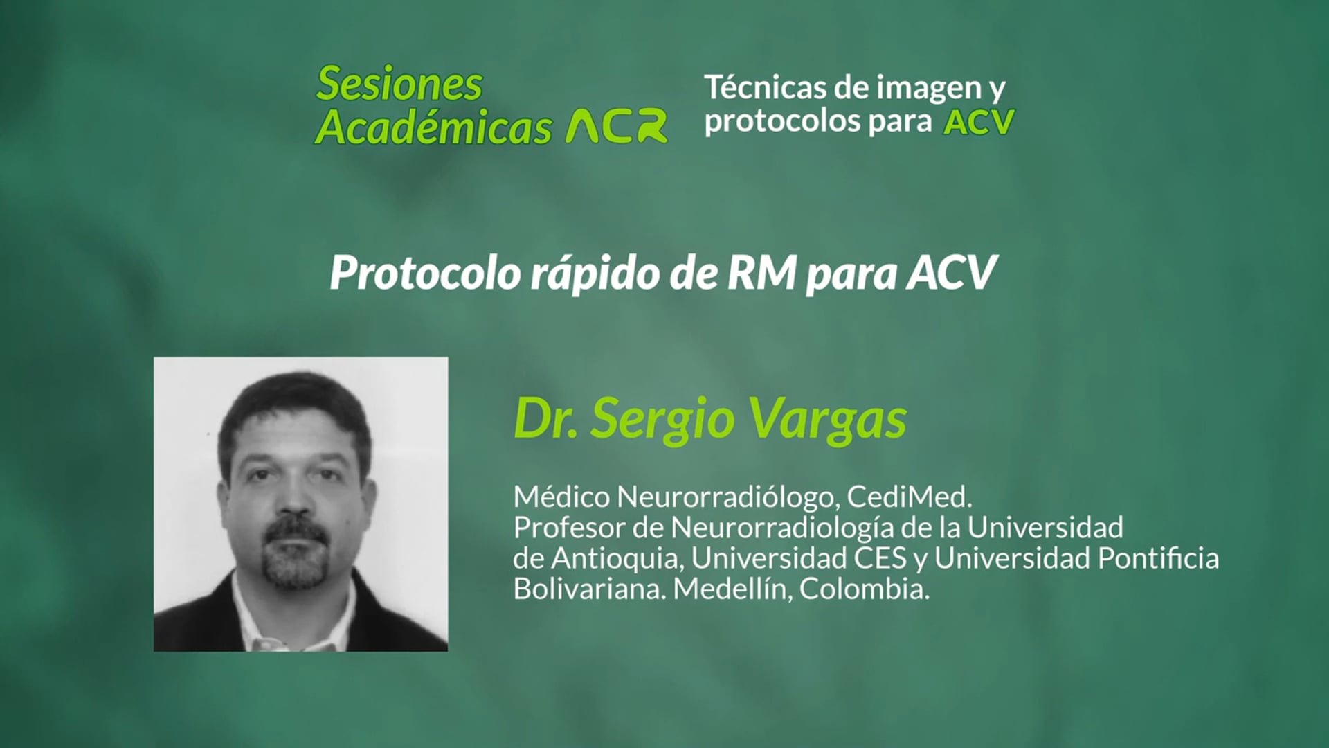 Protocolo rápido de RM para ACV