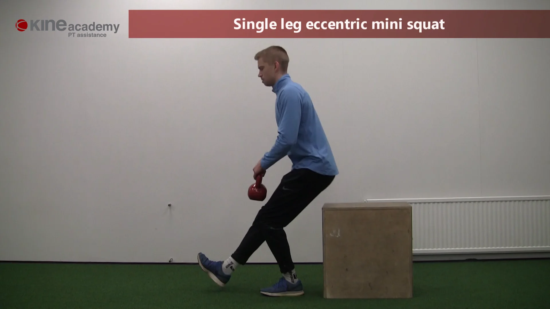 single leg mini squat