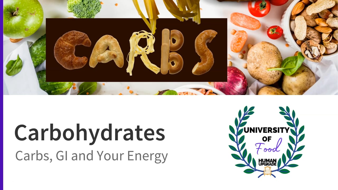 University of Food: Lecture 3 Carbohydrates