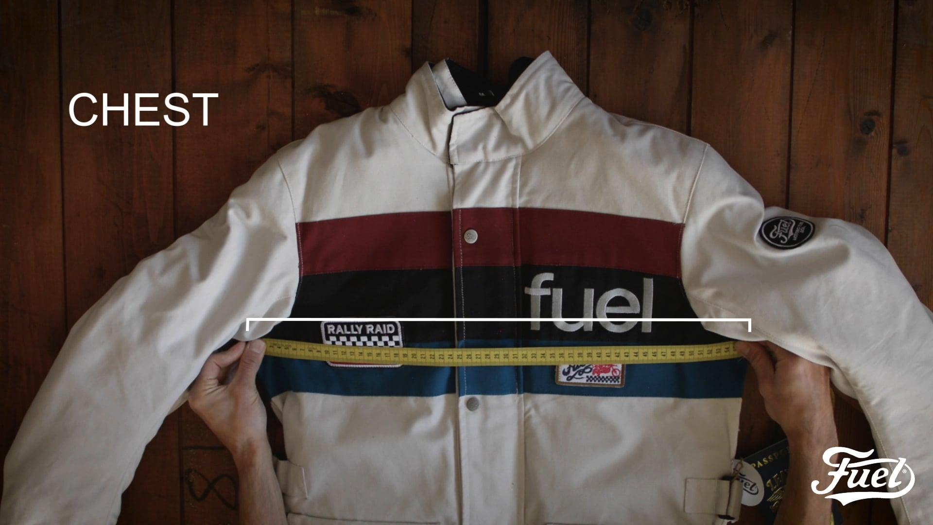 FUEL - JACKET - RALLY - SIZE GUIDE