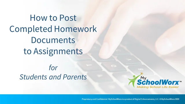 Submitting Assignments Students and Parents