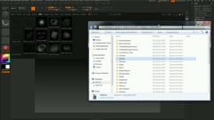 ZBrush - Essential - 01 - Interface - 05 - Présentation de la lightbox