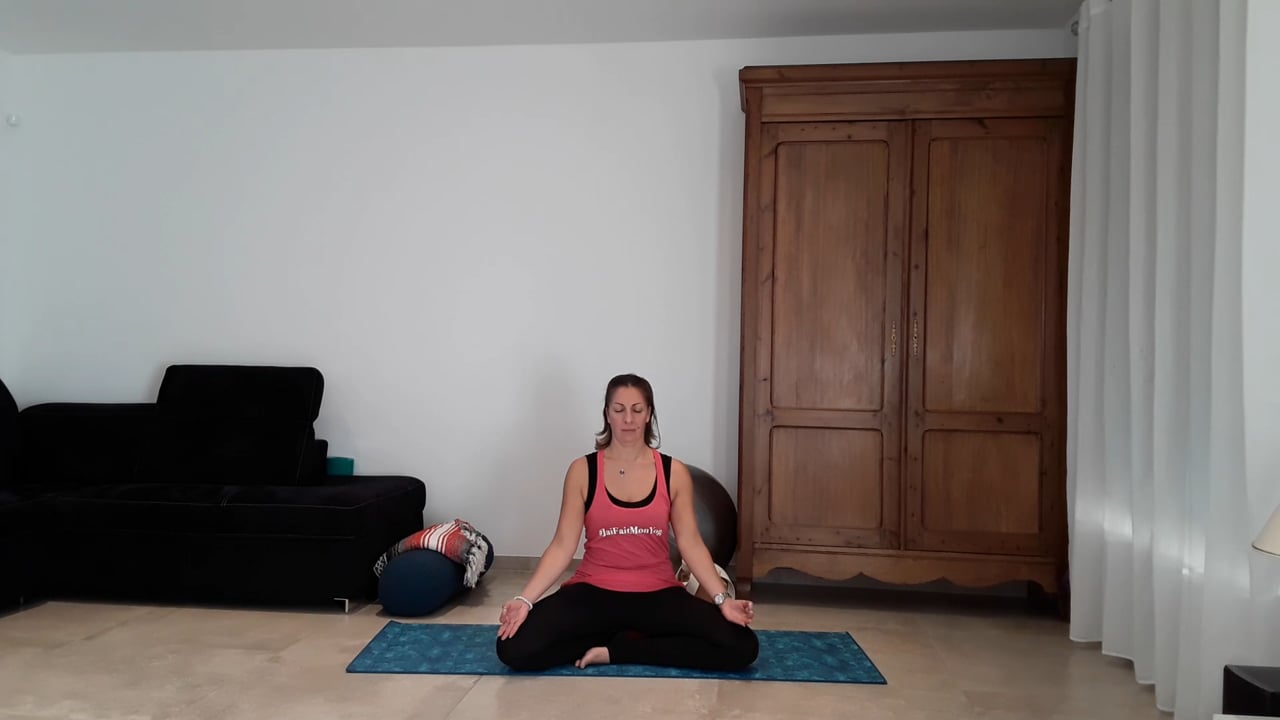2.8 Jour 21. Yoga du soir pour bien dormir avec Delphine Gavalda (57 minutes)