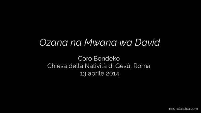 5. Ozana na Mwana wa David