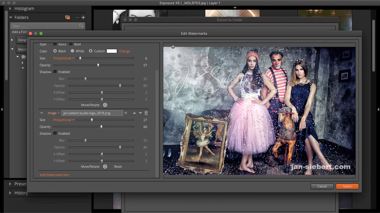 Exposure Editing - Watermarks - Exposure by Alienskin Software ...