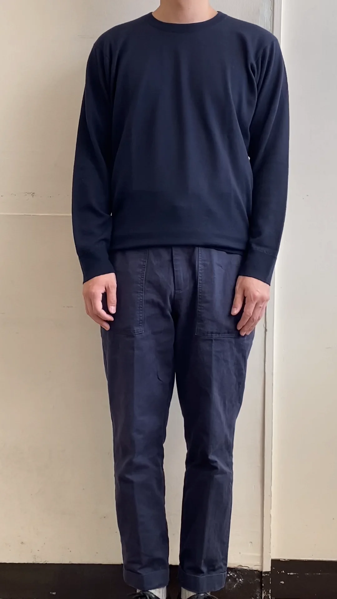 JOHN SMEDLEY(ジョンスメドレー) 24G クルーネックニット MIDNIGHT JOHN SMEDLEY(ジョンスメドレー) 24G クルーネックニット MIDNIGHT