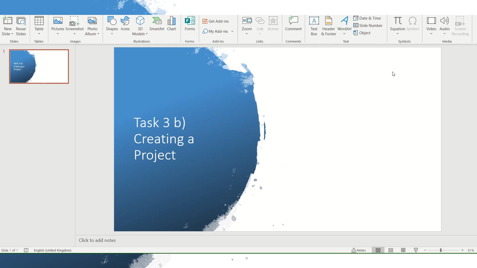 Task 3 b Create a Project on Vimeo