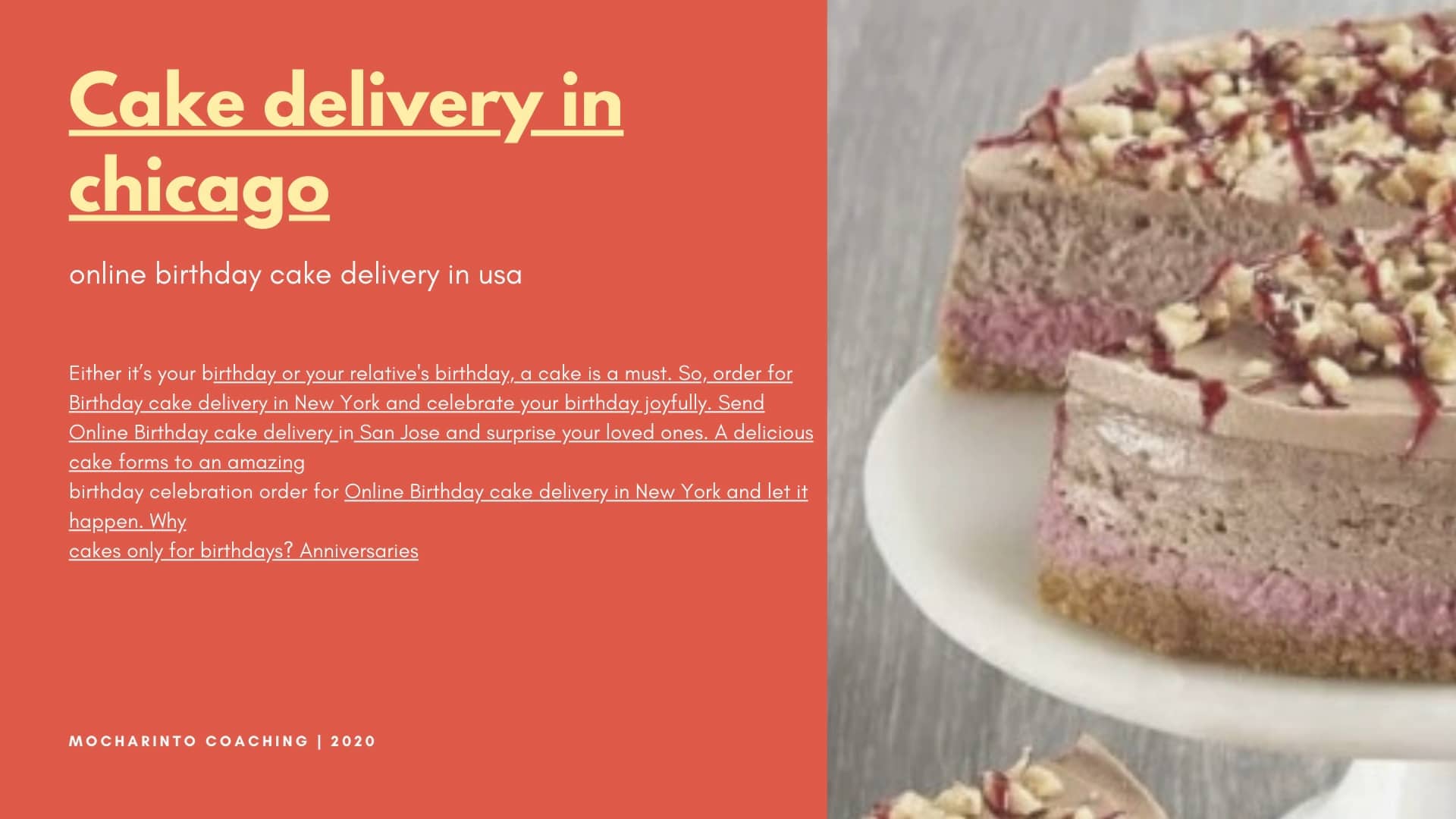 Online cake delivery in USA on Vimeo
