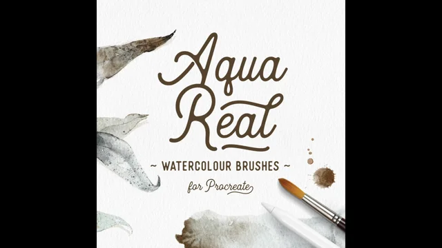 AquaReal - Realistic Watercolour Brushes For Procreate - Lisa Glanz
