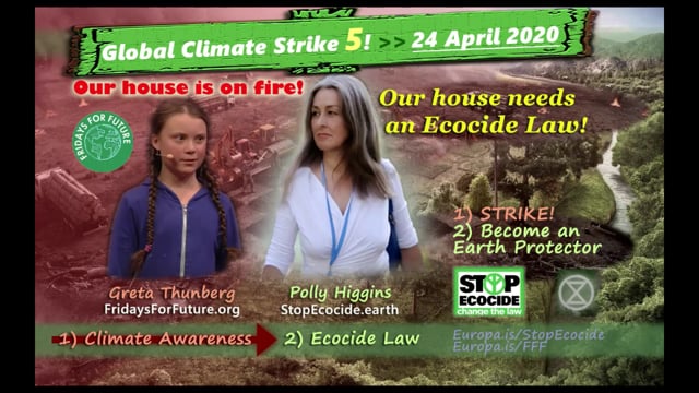 Ecocide is a crime against Humanity - Polly Higgins/Greta Thunberg