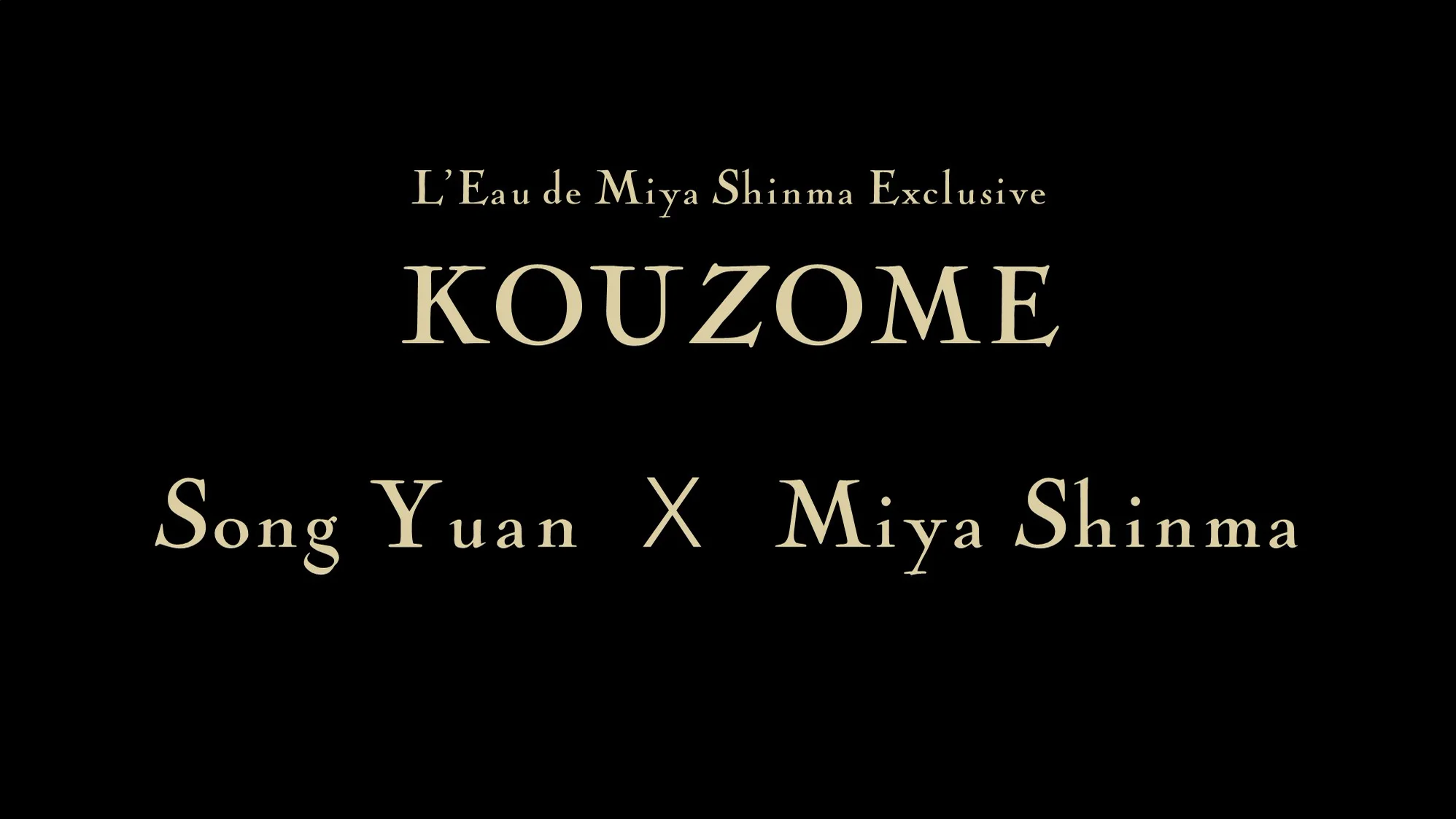 Exclusive KOUZOME | Eau de Parfum | Miya Shinma – MIYA SHINMA PARIS