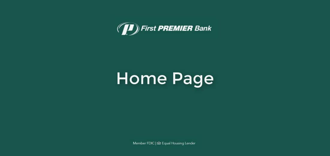 First Premier Online Banking Personal Banking First Premier Bank