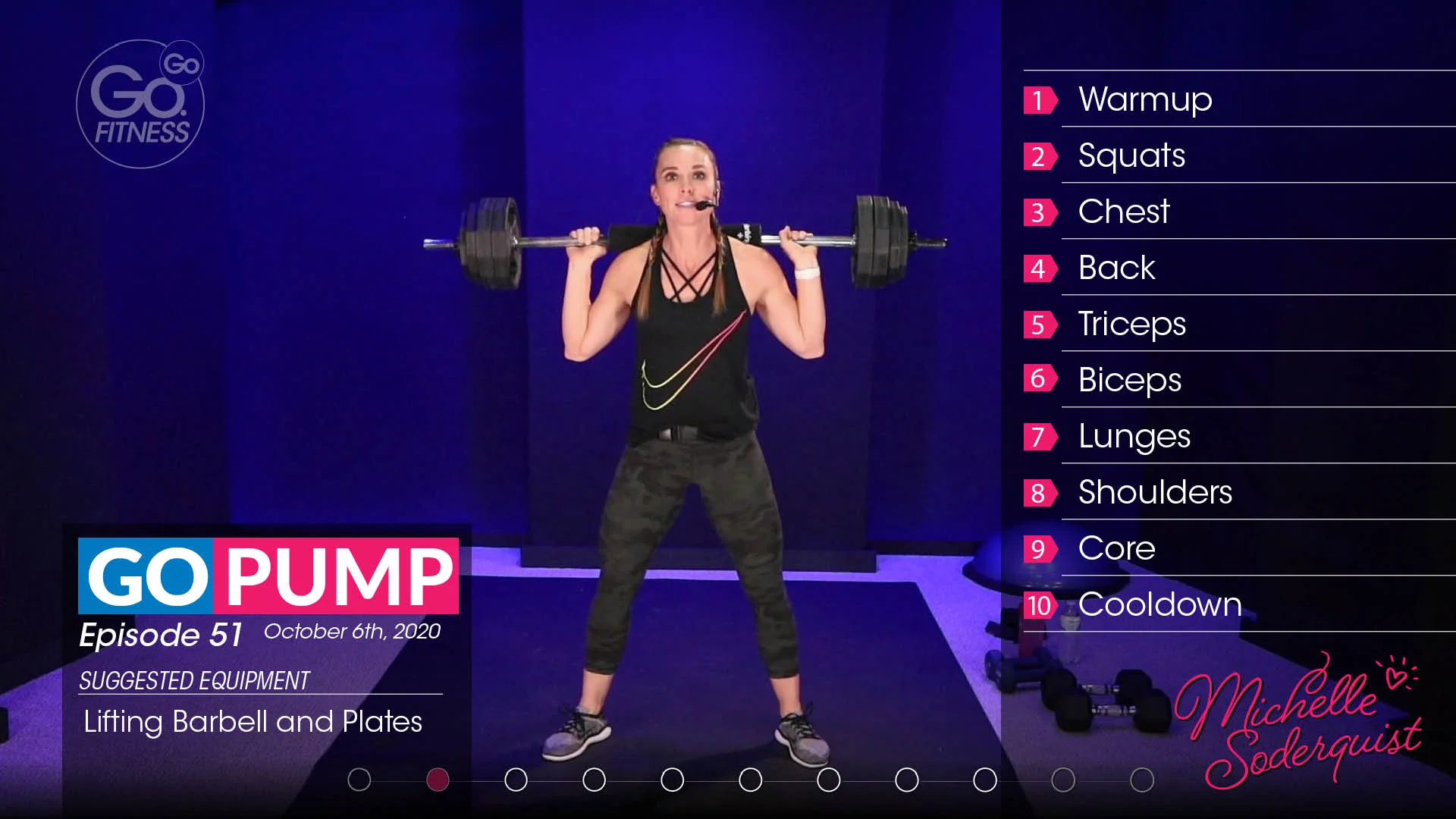 GoGo.FITNESS - Episode 51 - GO PUMP Class - Full Body Workout - October ...