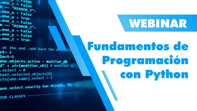 Webinar Fundamentos de Programación con Python