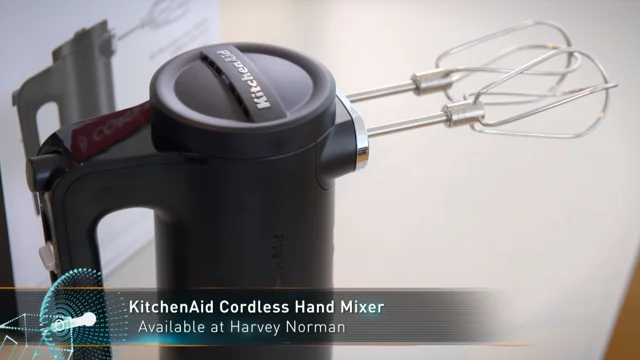 cordless hand mixer, 7-speed empire red - Whisk