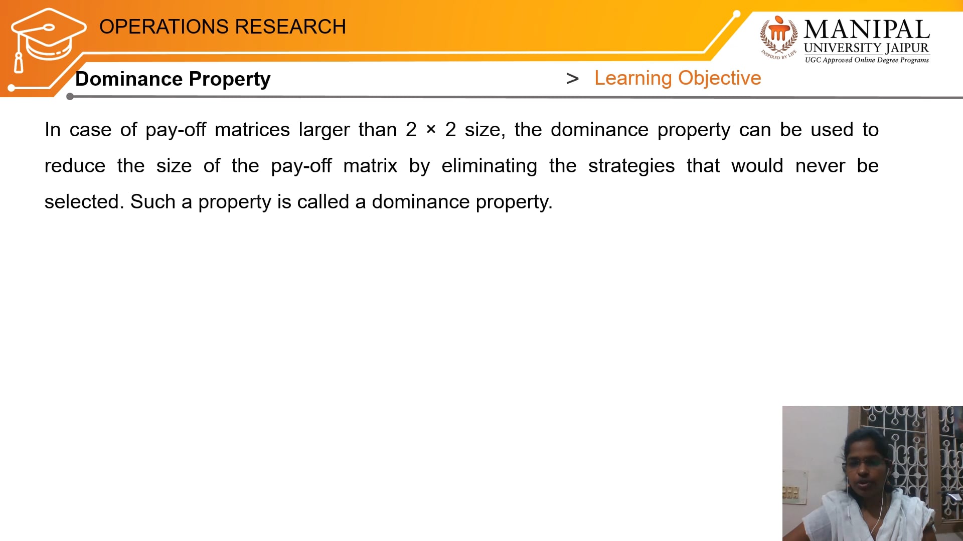 Operations Research_12.5_Dominance Property on Vimeo