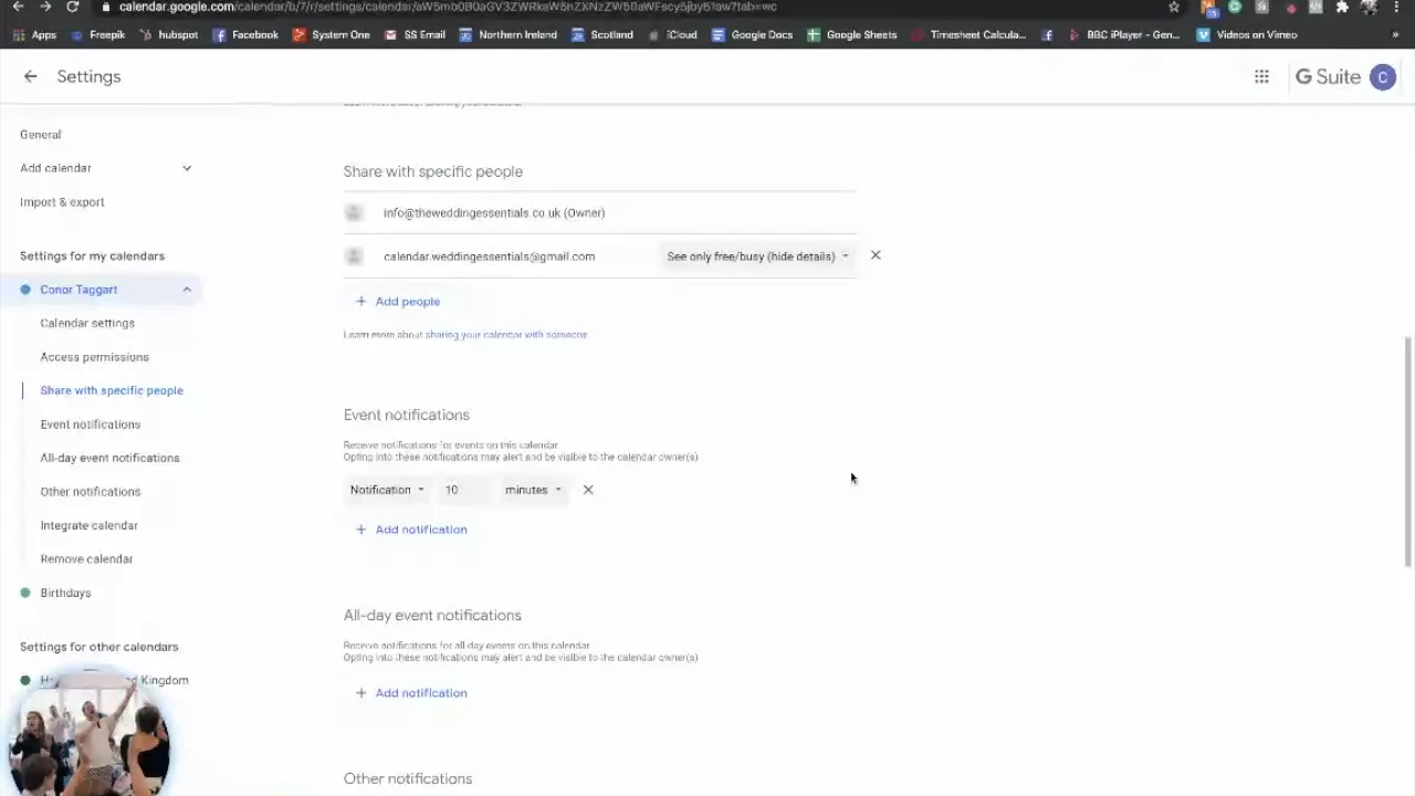 Setting up Cal on Vimeo