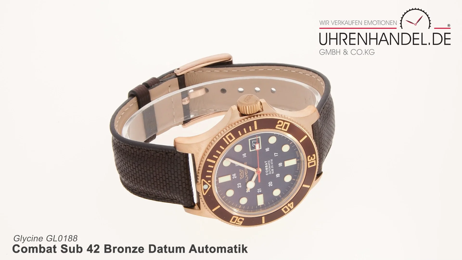 Glycine combat sub bronze automatic online watch