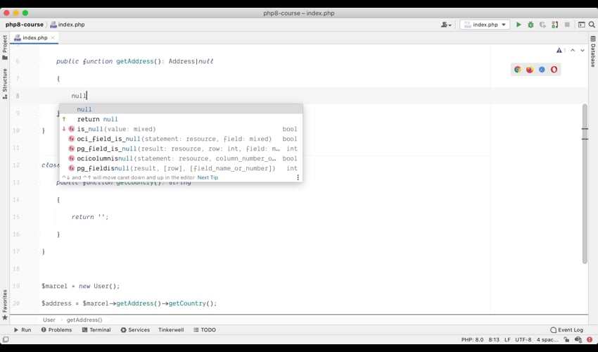 Nullsafe operator - What's new in PHP 8 - Beyond Code