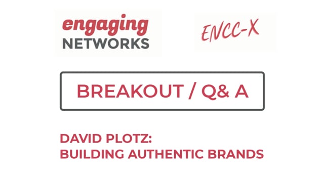 Breakout: David Plotz - Building Authentic Digital Brands