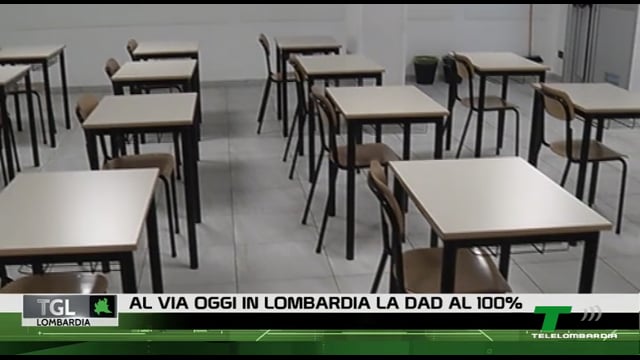 TGL - Servizio: "Al via oggi in Lombardia la DAD al 100%". Interviene il Dr. Daniele Nappo