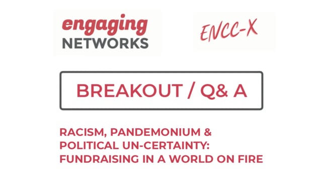 Breakout: Eric Ruben & Panel - Fundraising In A World On Fire