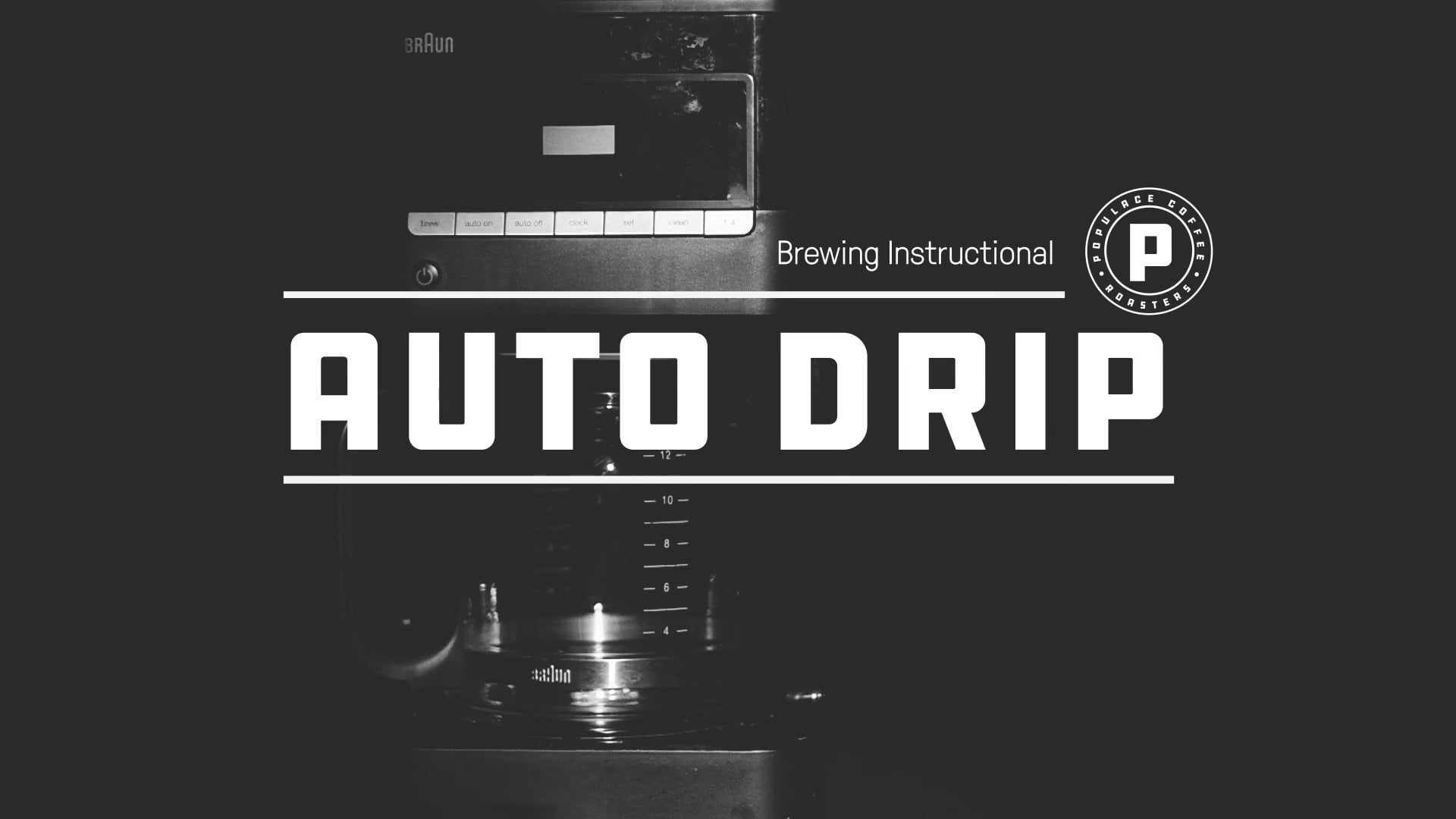 Auto Drip Brewing Instructional on Vimeo