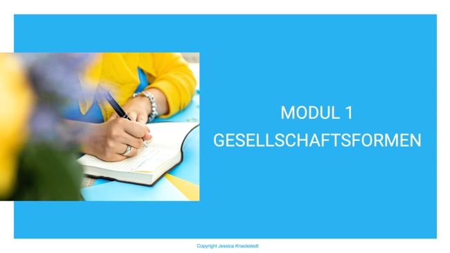 1. Gesellschaftsformen