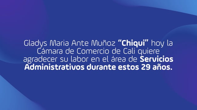 ¡Chiqui gracias por acompañarnos estos 29 años!