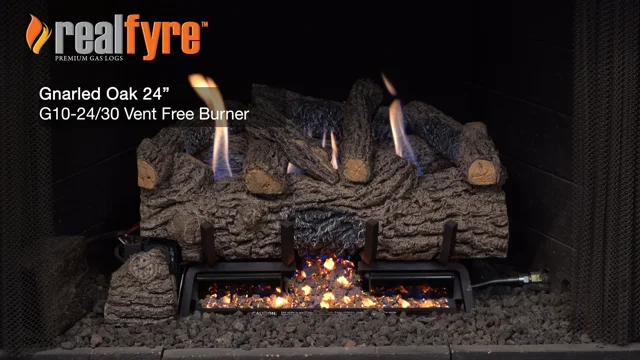 Peterson Real Fyre GNO-30 30 Vent Free Gnarled Oak Logs