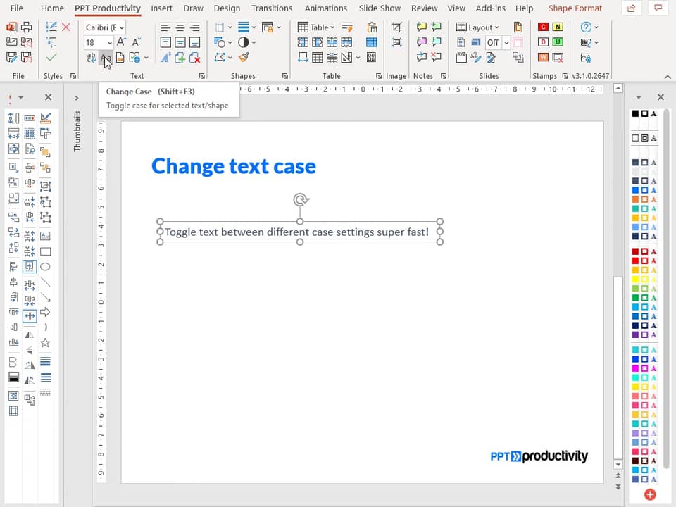 Quickly Format Text In Powerpoint Ppt Productivity
