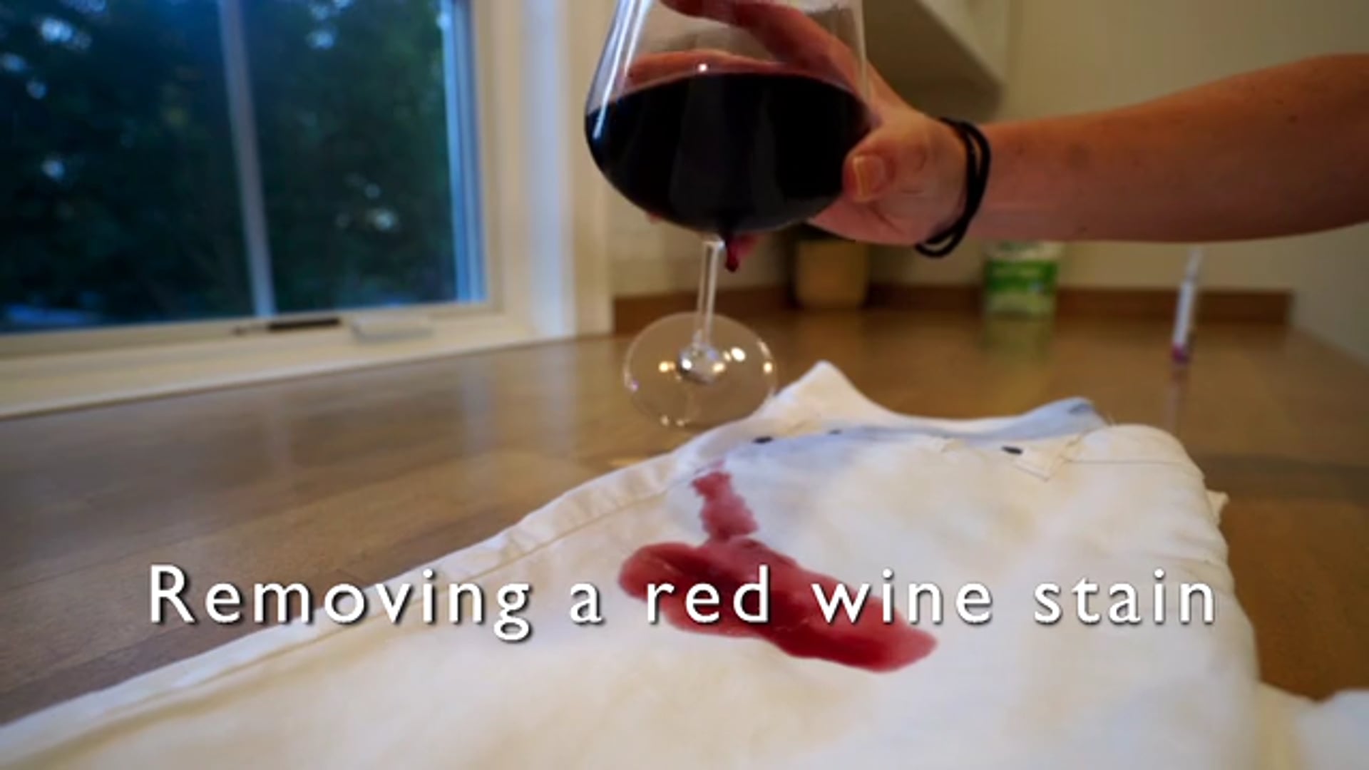 How to Get Wine out of White Clothes