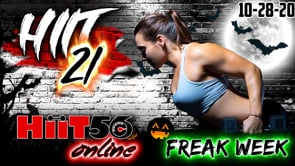 HIIT 21 | MASSIVE CALORIE BLAST | with Pam | 10/28/20