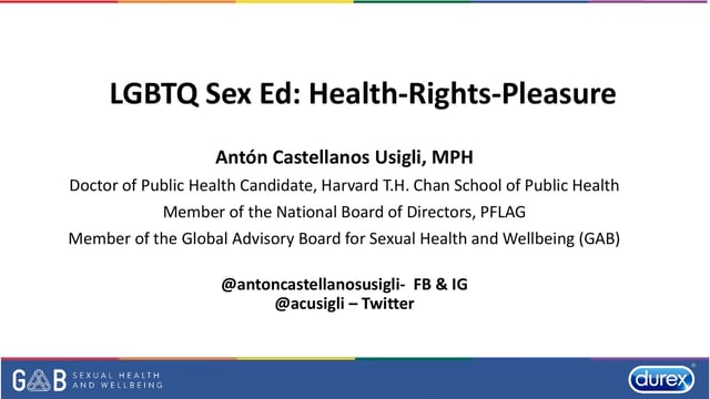 LGBTQ Sex Ed Health Rights and Pleasure