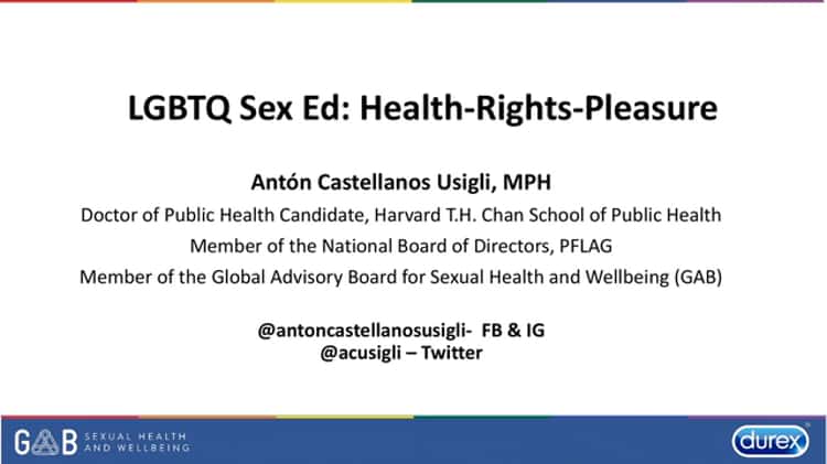 LGBTQ Sex Ed Health Rights and Pleasure