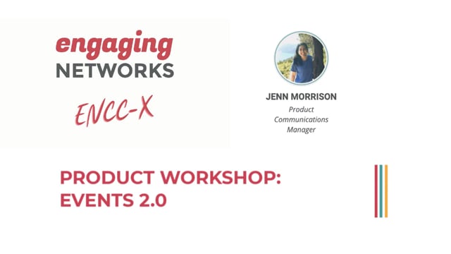Product Workshop: Events 2.0