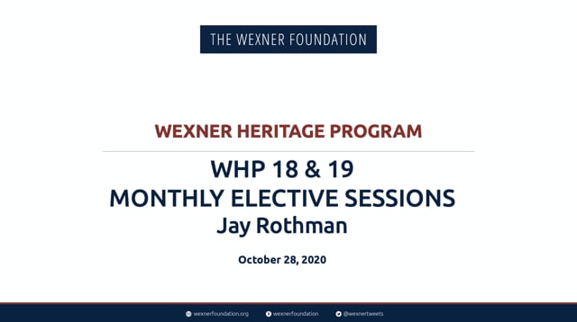 WHP 18 and 19 Elective Session 2