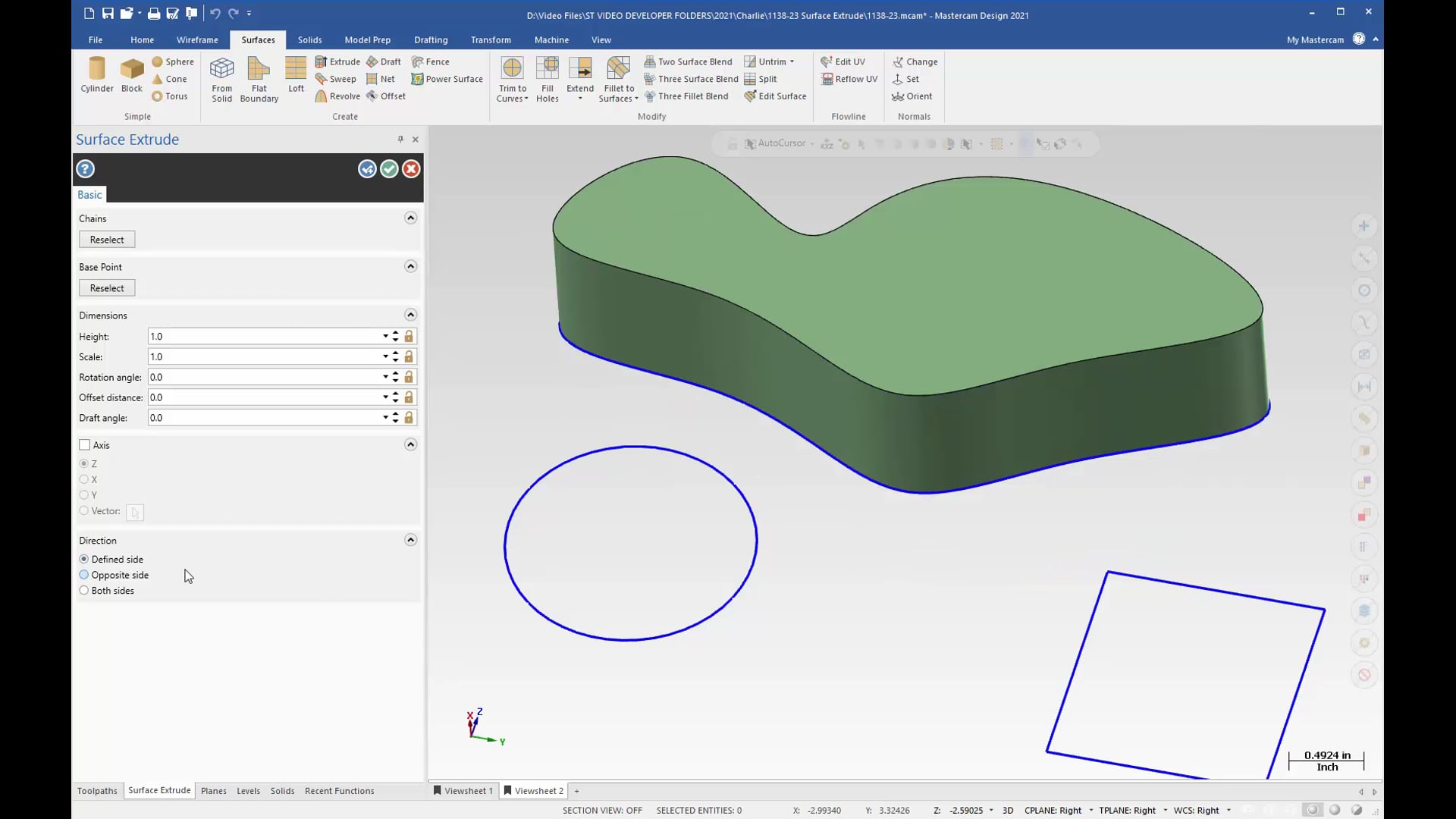 Surface Extrude