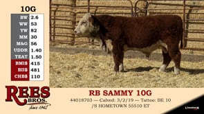 Lot #10G - RB SAMMY 10G