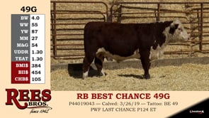 Lot #49G - RB BEST CHANCE 49G