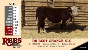 Lot #51G - RB BEST CHANCE 51G -OUT-