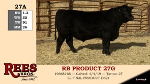 Lot #27A - RB PRODUCT 27G
