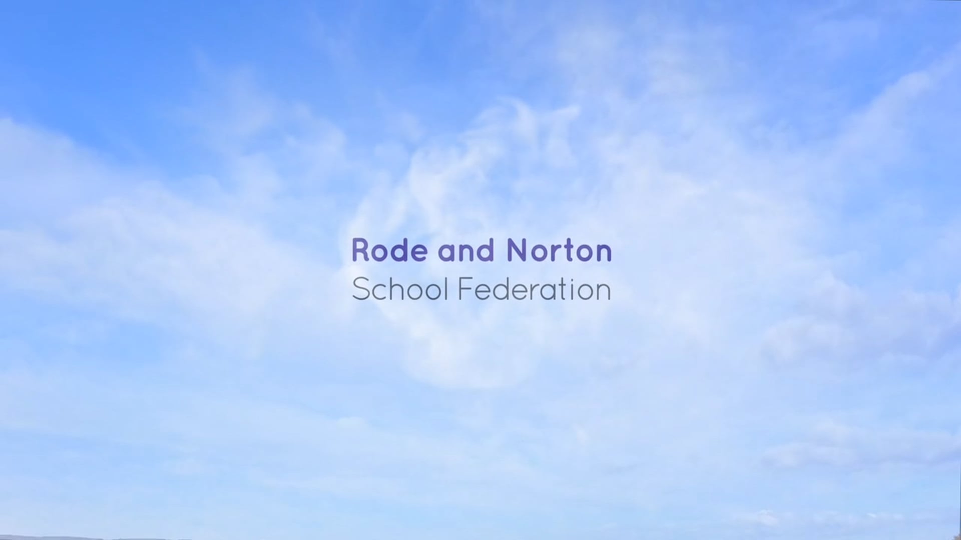 Rode and Norton School Federation Open Day Film 2020