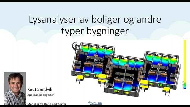 Lysarealbereging av bygninger ved hjelp av Revit og Focus RAT i henhold til TEK17 forenklet metode