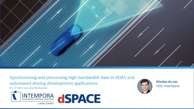 Synchronizing and processing high-bandwidth data in ADAS and automated driving development applications
